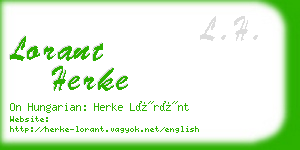 lorant herke business card